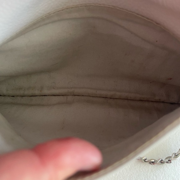 Zadig & Voltaire White Clutch with Silver Chain - Picture 9 of 10